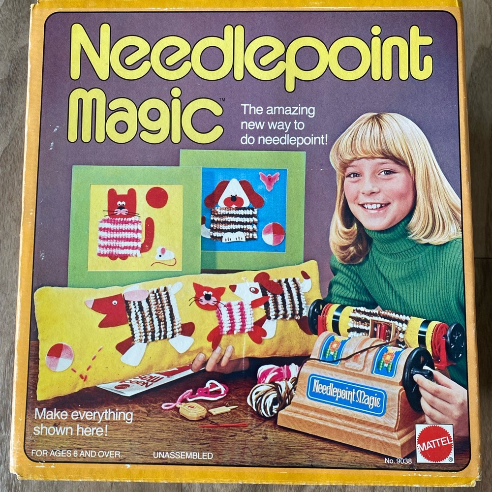 Vintage Toy / Needle point from 1970s